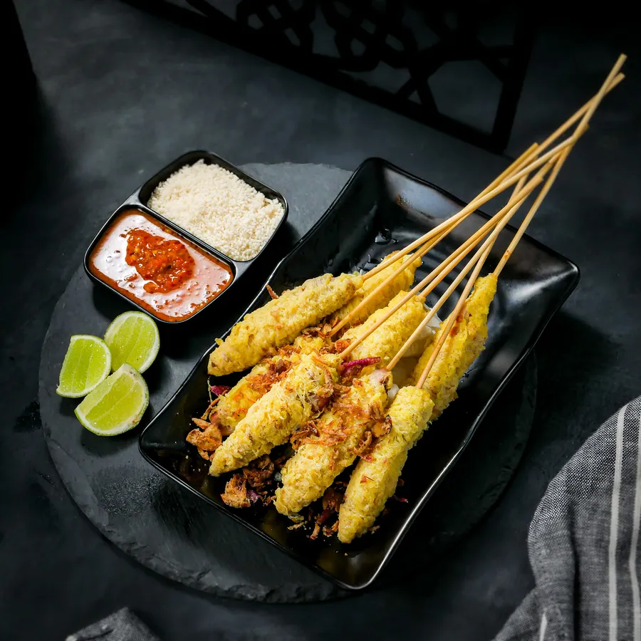 Sate Taichan Telur Gulung